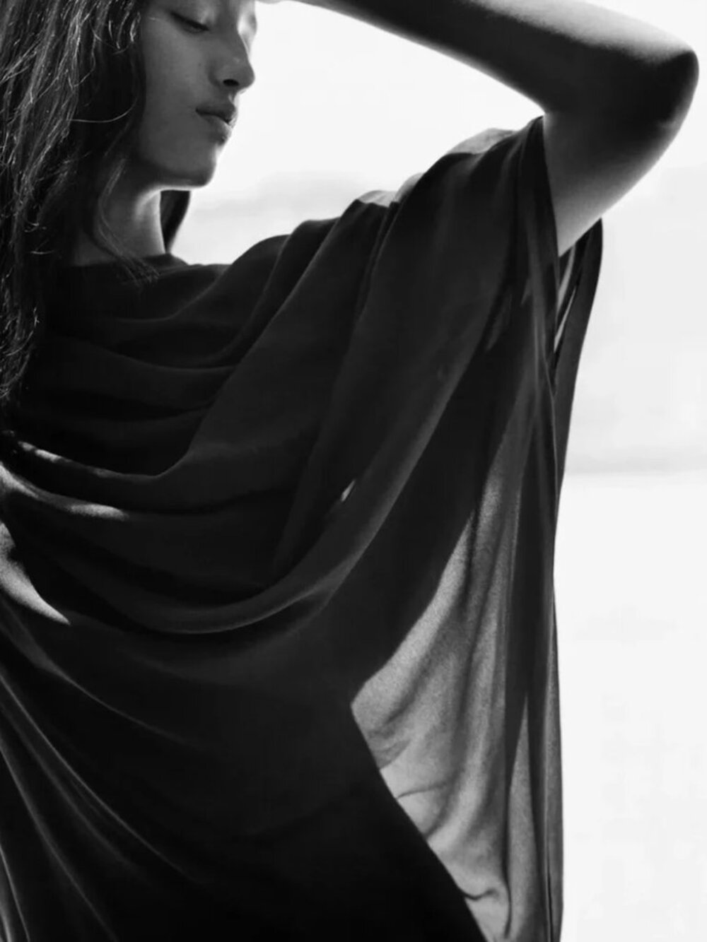 Zara NWT Limited Edition multi position cape combination long dress - Picture 6 of 6